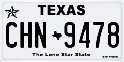 TX license plate CHN9478