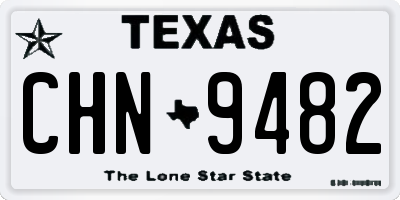 TX license plate CHN9482