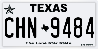 TX license plate CHN9484