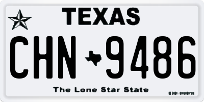 TX license plate CHN9486