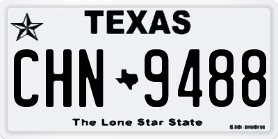 TX license plate CHN9488