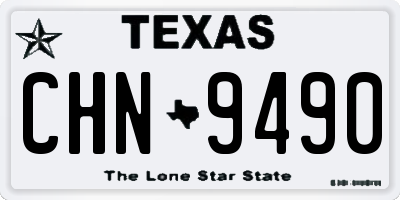 TX license plate CHN9490