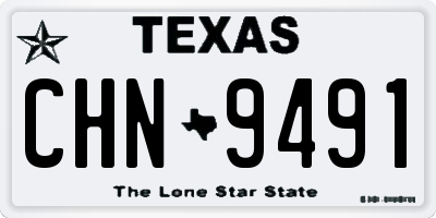 TX license plate CHN9491