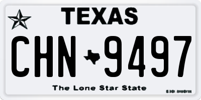 TX license plate CHN9497