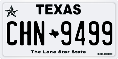 TX license plate CHN9499