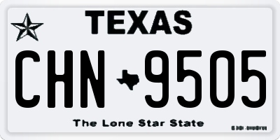 TX license plate CHN9505