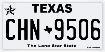 TX license plate CHN9506