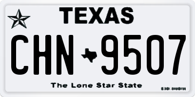TX license plate CHN9507