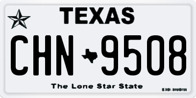 TX license plate CHN9508