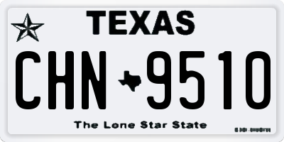 TX license plate CHN9510