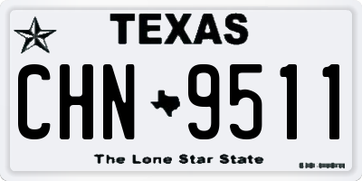 TX license plate CHN9511