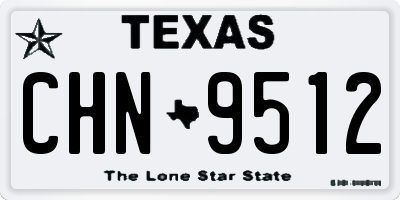 TX license plate CHN9512