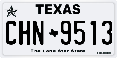 TX license plate CHN9513