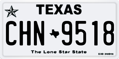 TX license plate CHN9518