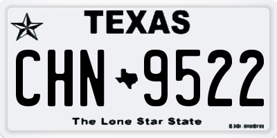 TX license plate CHN9522
