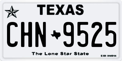 TX license plate CHN9525