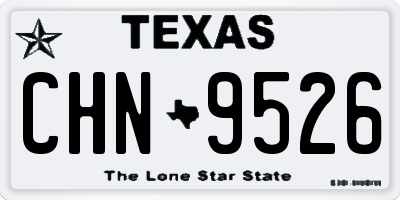 TX license plate CHN9526