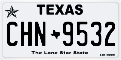 TX license plate CHN9532