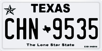 TX license plate CHN9535