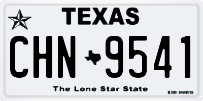 TX license plate CHN9541