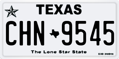 TX license plate CHN9545