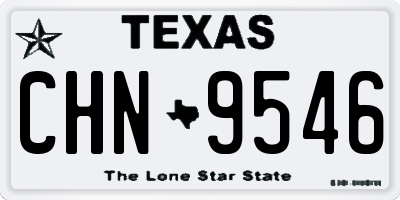 TX license plate CHN9546