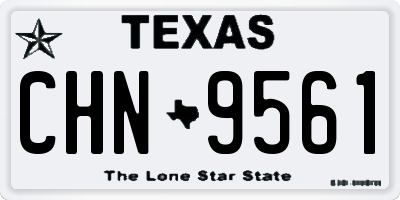 TX license plate CHN9561