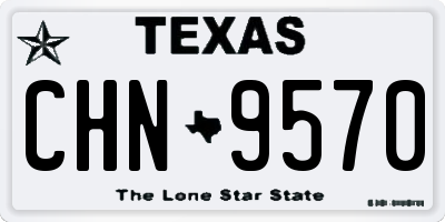 TX license plate CHN9570