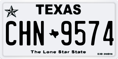 TX license plate CHN9574