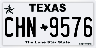 TX license plate CHN9576