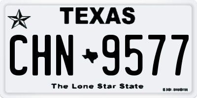 TX license plate CHN9577