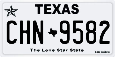 TX license plate CHN9582