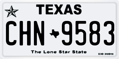 TX license plate CHN9583
