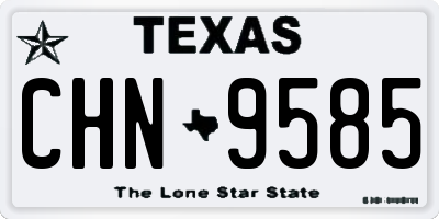 TX license plate CHN9585