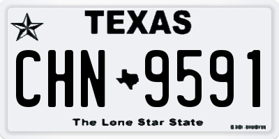 TX license plate CHN9591