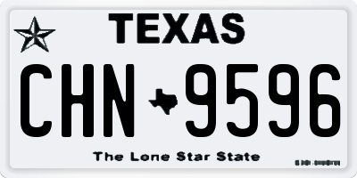 TX license plate CHN9596