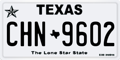 TX license plate CHN9602