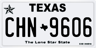 TX license plate CHN9606