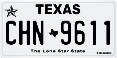 TX license plate CHN9611