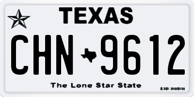 TX license plate CHN9612