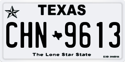 TX license plate CHN9613