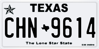 TX license plate CHN9614
