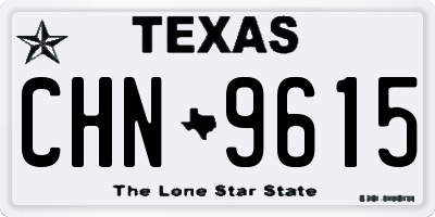 TX license plate CHN9615