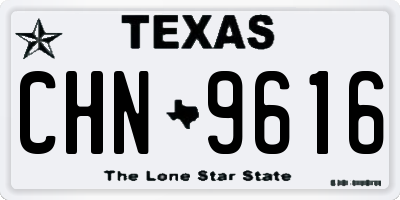 TX license plate CHN9616