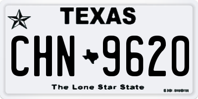 TX license plate CHN9620