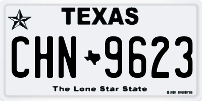 TX license plate CHN9623