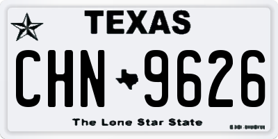 TX license plate CHN9626