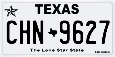 TX license plate CHN9627