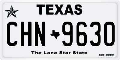 TX license plate CHN9630