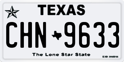 TX license plate CHN9633